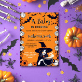 ハロウィーンの赤ちゃんシャワーベビーが醸造している 招待状