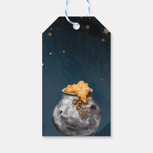 ハロウィーンの赤ちゃんシャワーベビーは恵まれている ギフトタグ (裏面)