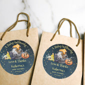 ハロウィーンの赤ちゃんシャワーベビーは恵まれている ラウンドシール