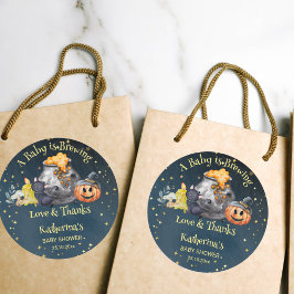 ハロウィーンの赤ちゃんシャワーベビーは恵まれている ラウンドシール