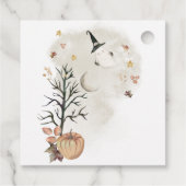 ハロウィーンの赤ちゃんシャワー少しブーはほとんど期限 フェイバータグ (裏面)