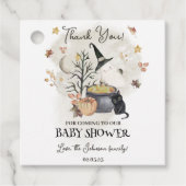 ハロウィーンの赤ちゃんシャワー少しブーはほとんど期限 フェイバータグ (正面)