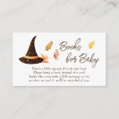 ハロウィーンの赤ちゃんシャワー本のベビー依頼 エンクロージャーカード (正面)