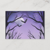 ハロウィーンの赤ちゃんシャワー本ベビー挿入カード エンクロージャーカード (裏面)