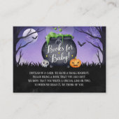 ハロウィーンの赤ちゃんシャワー本ベビー挿入カード エンクロージャーカード (正面)