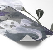 ハロウィーンの赤ちゃんシャワー歓迎サイン ポスター (角)