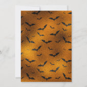 ハロウィーンの赤ちゃんシャワー衣装パーティー 招待状 (裏面)