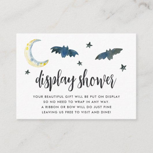 ハロウィーンの赤ちゃんシャワー表示シャワー エンクロージャーカード (正面)