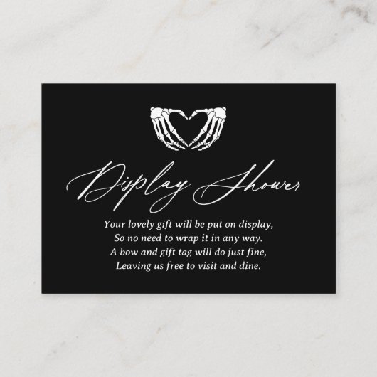 ハロウィーンの赤ちゃんシャワー表示シャワー エンクロージャーカード (正面)