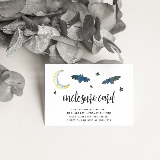 ハロウィーンの赤ちゃんシャワー エンクロージャーカード