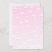 ハロウィーンの赤ちゃんシャワー – クマ、カボチャ、雲 招待状 (裏面)