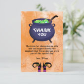 ハロウィーンの赤ちゃんシャワー サンキューカード (スタンド正面)