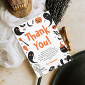 ハロウィーンの赤ちゃんシャワー サンキューカード