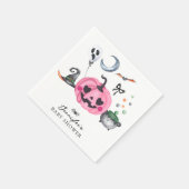 ハロウィーンの赤ちゃんシャワー スタンダードカクテルナプキン (角)
