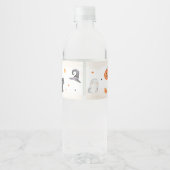 ハロウィーンの赤ちゃんシャワー ペットボトルラベル (裏面)