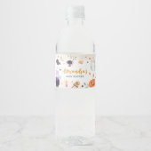 ハロウィーンの赤ちゃんシャワー ペットボトルラベル (正面)