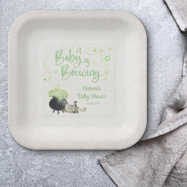 ハロウィーンの赤ちゃんシャワー ペーパープレート