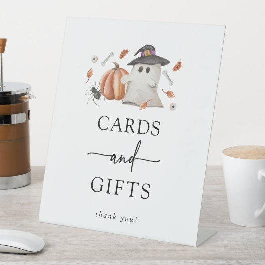 ハロウィーンの赤ちゃんシャワー 台座サイン (インサイチュ)