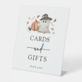 ハロウィーンの赤ちゃんシャワー 台座サイン (正面)