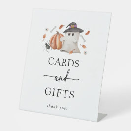 ハロウィーンの赤ちゃんシャワー 台座サイン