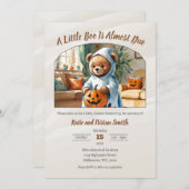 ハロウィーンの赤ちゃんシャワー – 少しブーはほとんど期限 招待状 (正面/裏面)