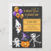 ハロウィーンの赤ちゃんシャワー 招待状 (正面)