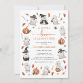 ハロウィーンの赤ちゃんシャワー 招待状 (正面)