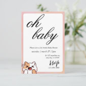 ハロウィーンの赤ちゃんシャワー 招待状 (スタンド正面)