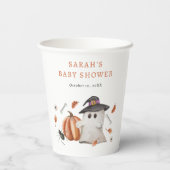 ハロウィーンの赤ちゃんシャワー 紙コップ (裏面)