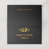 ハロウィーンの選択カスタム プレイスカード (外部開封)