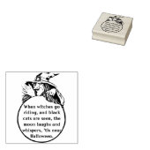ハロウィーンの邪悪な魔女 ラバースタンプ (押印)