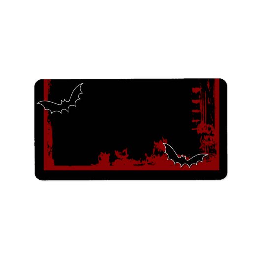 ハロウィーンの郵送住所 シール (正面)