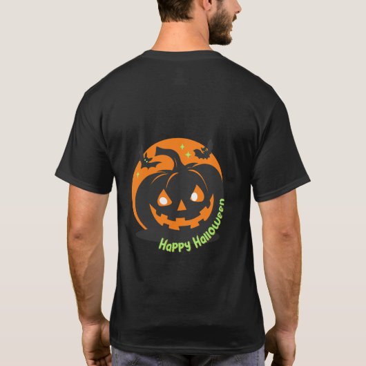 ハロウィーンの隅々は恐怖でいっぱいになっている Tシャツ (裏面)