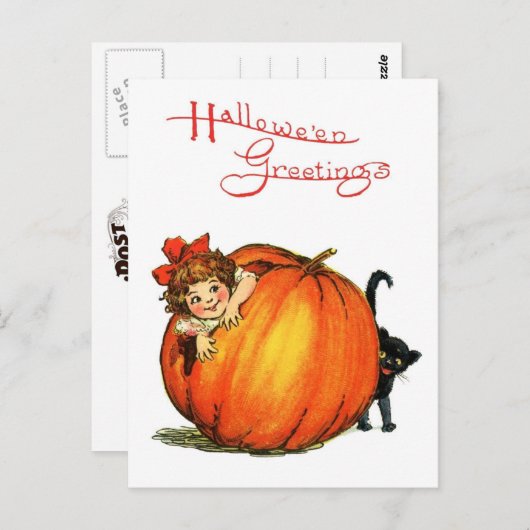 ハロウィーンの隠れ家 ポストカード (正面/裏面)