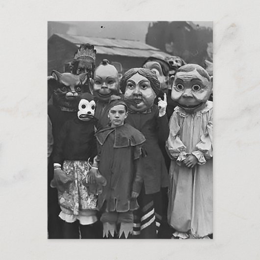 ハロウィーンの集会 ポストカード (正面)