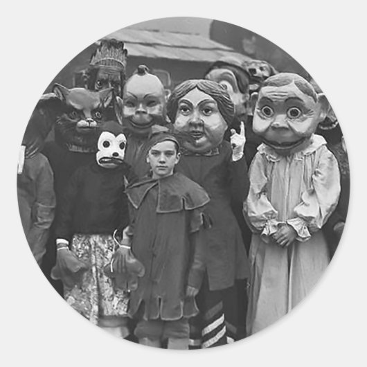 ハロウィーンの集会 ラウンドシール (正面)