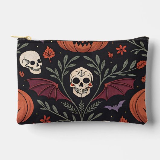 ハロウィーンの雰囲気 アクセサリーポーチ (正面)
