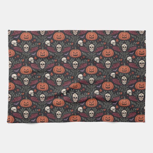 ハロウィーンの雰囲気 キッチンタオル (横)