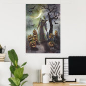 ハロウィーンの霧の散歩。 ポスター (ホームオフィス)