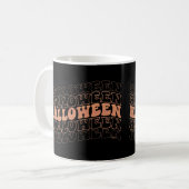 ハロウィーンの面白いハロウィーン コーヒーマグカップ (正面左)