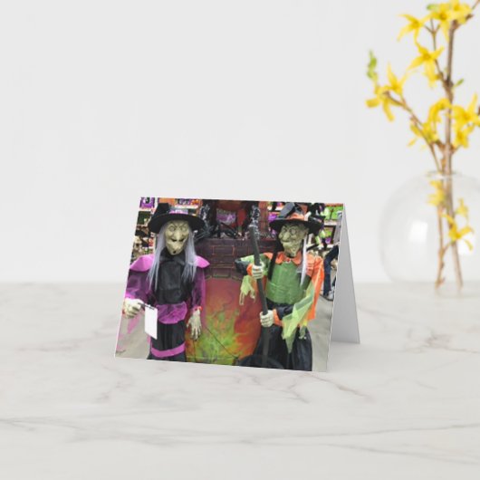 **ハロウィーンの願いを募る** カード (黄色い花)