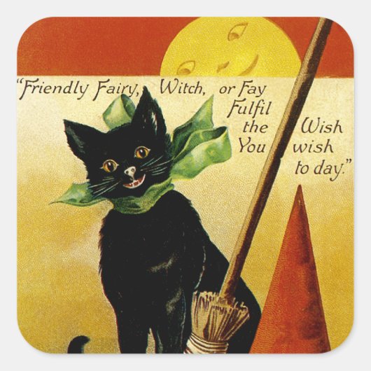 ハロウィーンの願い スクエアシール (正面)