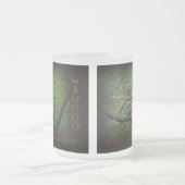 ハロウィーンの願い – バーレッドフクロウ フロストグラスマグカップ (中央)