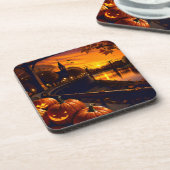 ハロウィーンの風景2 コースター (左側)