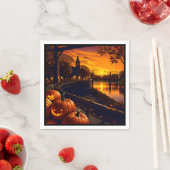 ハロウィーンの風景2 スタンダードカクテルナプキン (インサイチュ)