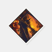 ハロウィーンの風景2 スタンダードカクテルナプキン (角)