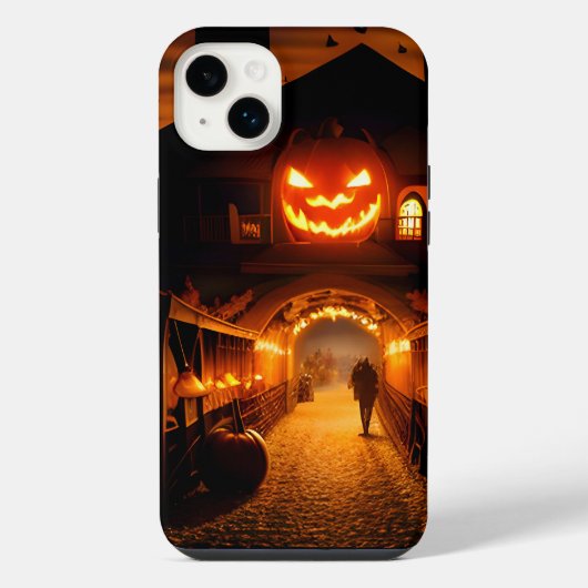 ハロウィーンの風景5 iPhoneケース (裏面)