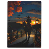 ハロウィーンの風景7 クリップボード (裏面)