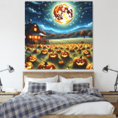 ハロウィーンの風景 キャンバスプリント (インサイチュ (寝室))