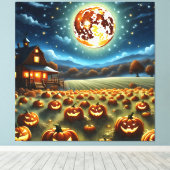 ハロウィーンの風景 キャンバスプリント (インサイチュ (ウッドフロア))